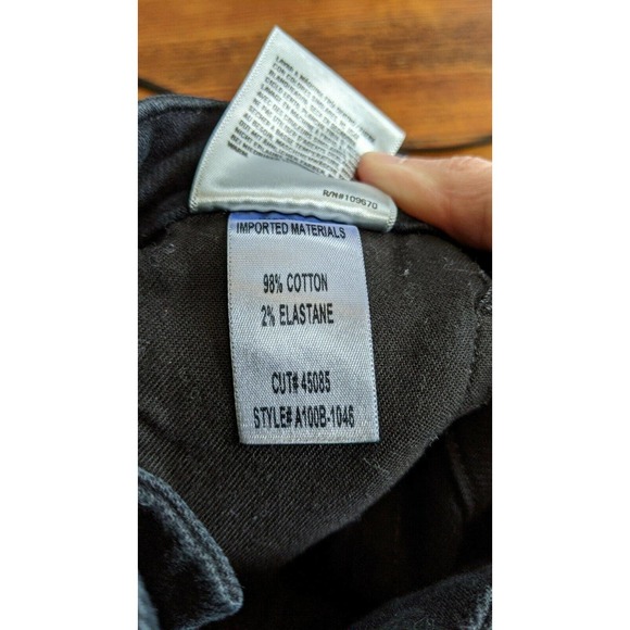 Agolde Nico Zip Front high-rise Black Jeans, 25R - Picture 9 of 12